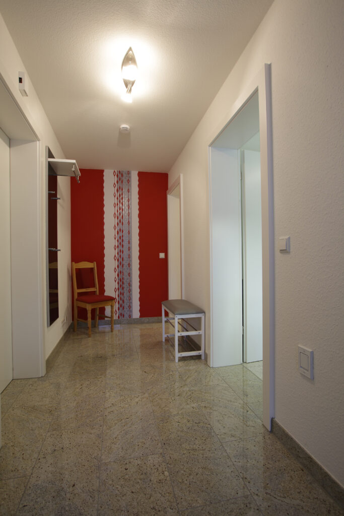 Eingangsbereich der Ferienwohnung Rheingold in Neuenburg am Rhein