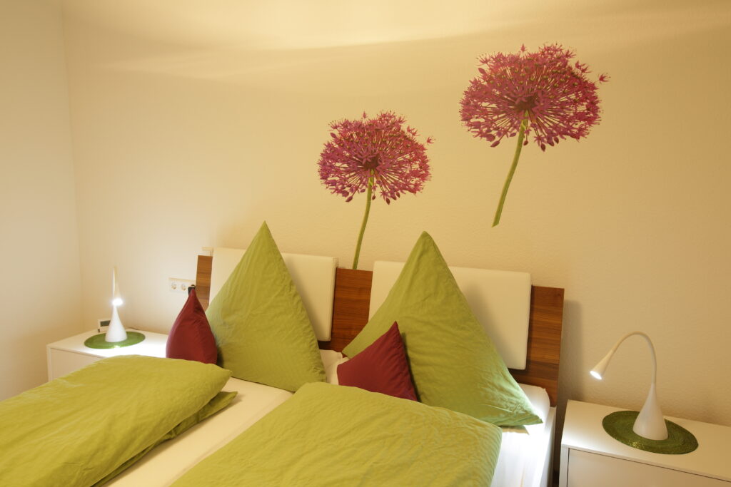 Schlafbereich der Ferienwohnung Rheingold in Neuenburg am Rhein